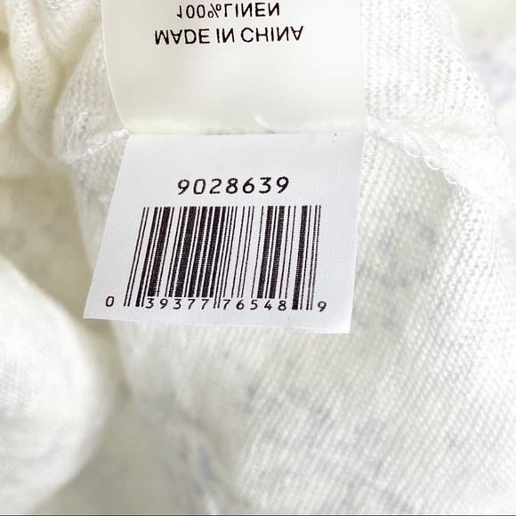 Vince Camuto Ivory Asymmetrical Linen Shirt Small - Picture 6 of 9